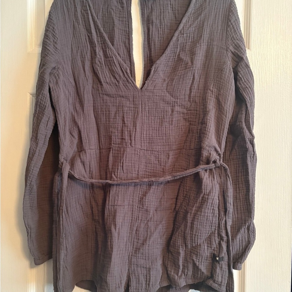 Hurley Women's Gray V-Neck romper
